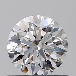 0.53 Carat Round D VS1 EX GIA Natural Diamond