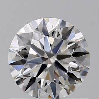 0.61 Carat Round F VVS1 EX GIA Natural Diamond