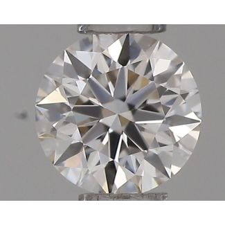 0.23 Carat Round H VVS1 EX VG GIA Natural Diamond