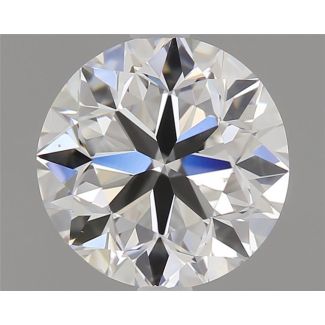 0.70 Carat Round F SI1 VG EX GIA Natural Diamond