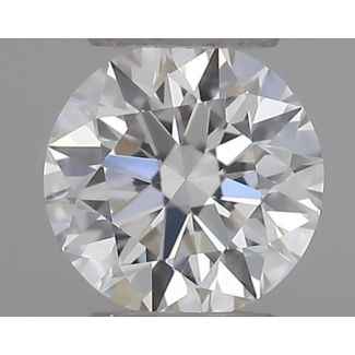 0.21 Carat Round D VVS1 EX GIA Natural Diamond