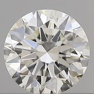 0.5 Carat Round H VVS2 EX IGI Natural Diamond