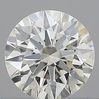 0.52 Carat Round H IF EX IGI Natural Diamond