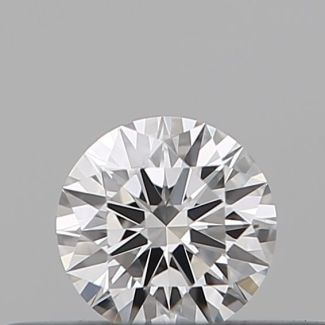 0.19 Carat Round D VVS2 EX GIA Natural Diamond