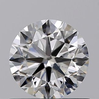 0.60 Carat Round F SI1 VG G GIA Natural Diamond