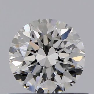 0.51 Carat Round F VS1 VG EX GIA Natural Diamond