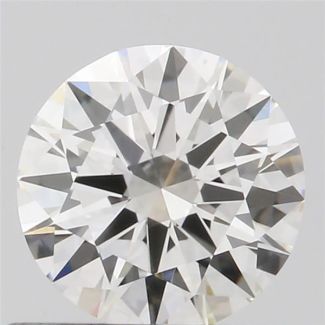 0.53 Carat Round F VVS2 EX GIA Natural Diamond