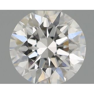 0.45 Carat Round F VS1 EX GIA Natural Diamond