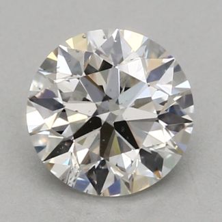 0.4 Carat Round F SI1 EX GIA Natural Diamond