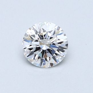 0.52 Carat Round D VS1 EX GIA Natural Diamond