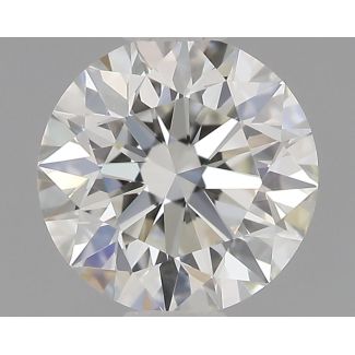 0.55 Carat Round H VVS1 EX GIA Natural Diamond