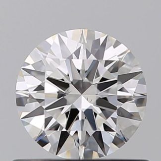 0.53 Carat Round F VS2 EX GIA Natural Diamond