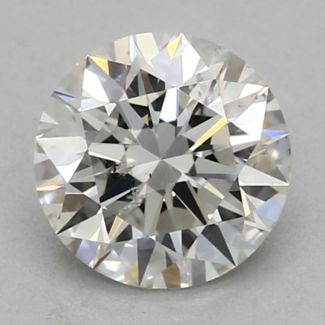 0.4 Carat Round H SI1 EX GIA Natural Diamond