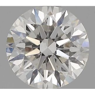 0.62 Carat Round F SI1 EX GIA Natural Diamond