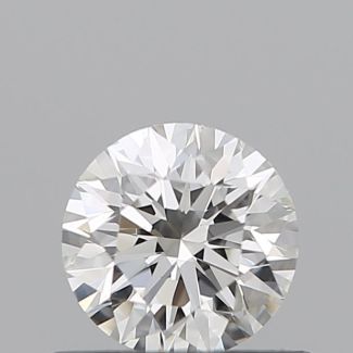 0.5 Carat Round I VVS2 EX GIA Natural Diamond