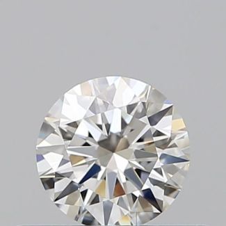 0.37 Carat Round H VVS1 EX GIA Natural Diamond