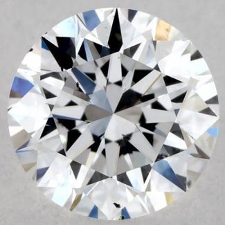 0.54 Carat Round D SI1 EX GIA Natural Diamond