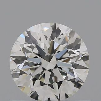 0.51 Carat Round I VVS1 EX GIA Natural Diamond