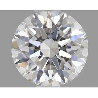 0.38 Carat Round F VS2 EX GIA Natural Diamond