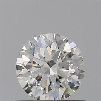 0.50 Carat Round H VVS2 EX VG IGI Natural Diamond