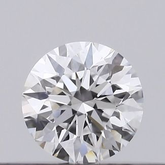 0.21 Carat Round D VVS2 EX GIA Natural Diamond