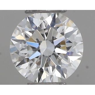 0.22 Carat Round F VVS1 EX GIA Natural Diamond