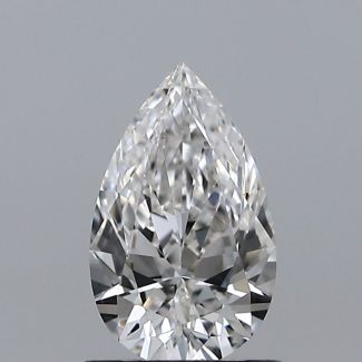 0.71 Carat Pear E VVS1 - VG EX GIA Natural Diamond