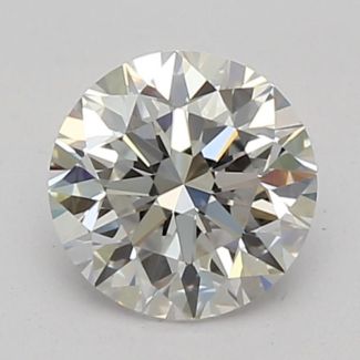 0.46 Carat Round F VVS2 VG EX GIA Natural Diamond