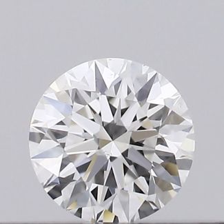 0.18 Carat Round F VS1 EX GIA Natural Diamond