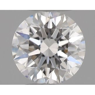 0.23 Carat Round E VVS2 EX GIA Natural Diamond