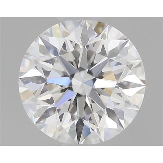 0.52 Carat Round F VVS2 EX GIA Natural Diamond