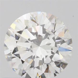 0.54 Carat Round H VVS1 EX GIA Natural Diamond