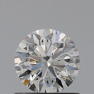 0.6 Carat Round H SI1 EX GIA Natural Diamond