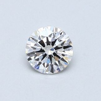 0.44 Carat Round D VS2 VG EX GIA Natural Diamond