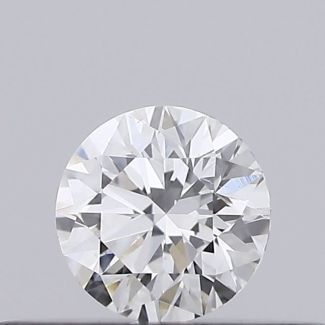 0.18 Carat Round E SI1 EX VG GIA Natural Diamond