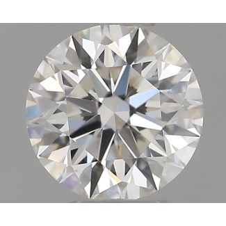 0.51 Carat Round H VVS2 EX GIA Natural Diamond