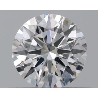 0.35 Carat Round D SI1 EX GIA Natural Diamond