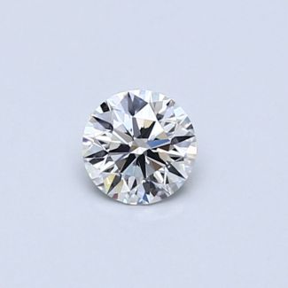 0.31 Carat Round F VVS1 EX GIA Natural Diamond