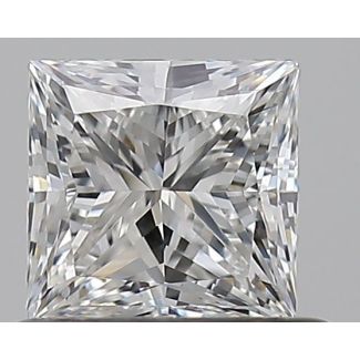 0.65 Carat Princess G VS2 - VG GD GIA Natural Diamond