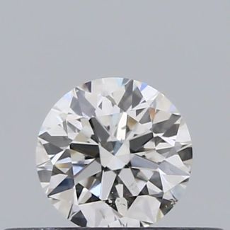 0.23 Carat Round F SI1 EX GIA Natural Diamond