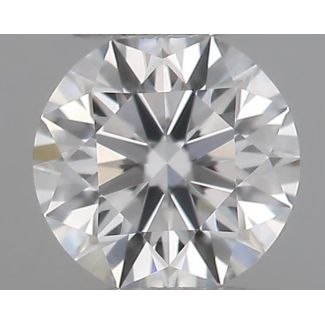 0.19 Carat Round E VVS2 EX GIA Natural Diamond