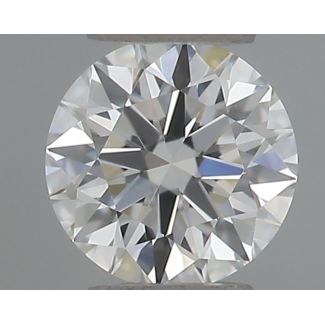 0.23 Carat Round F VVS2 EX GIA Natural Diamond