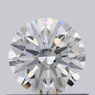 0.45 Carat Round F VS2 EX VG GIA Natural Diamond