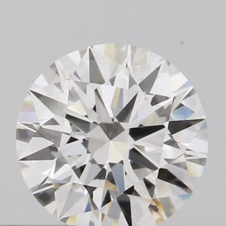 0.37 Carat Round F VVS1 EX GIA Natural Diamond