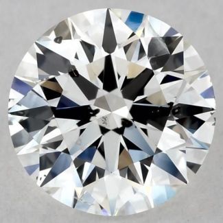 0.71 Carat Round F SI2 EX VG GIA Natural Diamond