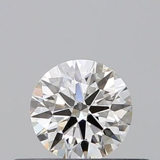 0.31 Carat Round H VS1 EX VG GIA Natural Diamond