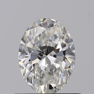 0.50 Carat Oval F SI1 - EX VG GIA Natural Diamond