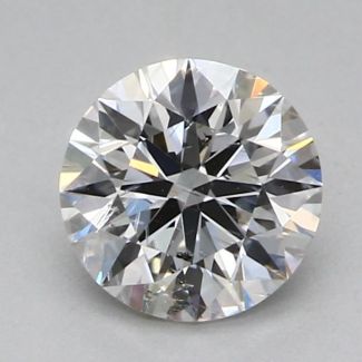 0.4 Carat Round F SI2 EX GIA Natural Diamond