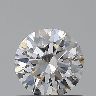 0.58 Carat Round D VVS1 EX GIA Natural Diamond