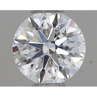 0.40 Carat Round D VS2 EX GIA Natural Diamond